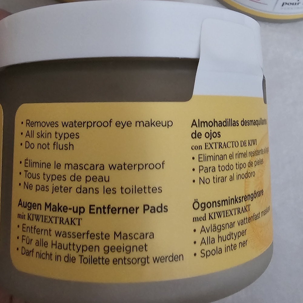 Burts Bees Waterproof Eye Makeup Remover With Kiwi Extract New Sealed 3 35 Pads - Picture 4 of 6